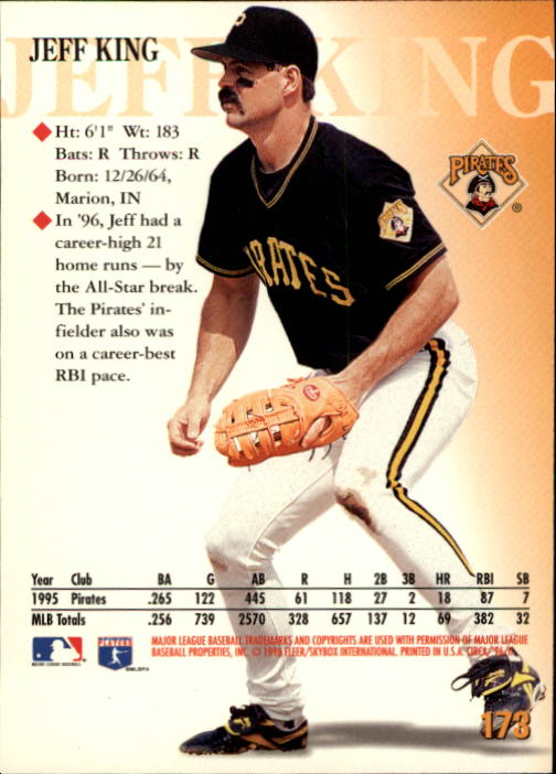 1996 Circa (Fleer/Skybox) Baseball "Main Set" Cards #1 to #200 Rookies and Vets - Picture 329 of 381