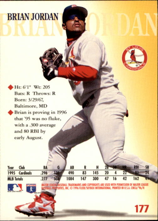 1996 Circa (Fleer/Skybox) Baseball "Main Set" Cards #1 to #200 Rookies and Vets - Picture 337 of 381