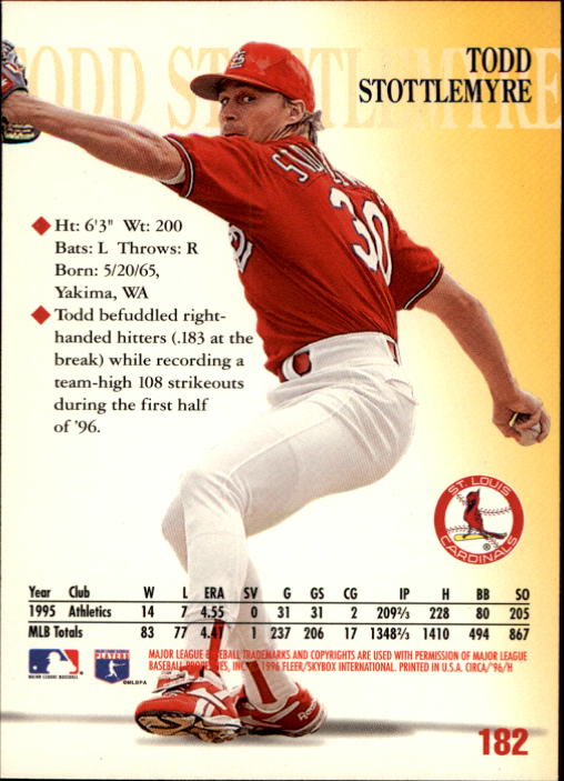 1996 Circa (Fleer/Skybox) Baseball "Main Set" Cards #1 to #200 Rookies and Vets - Picture 345 of 381