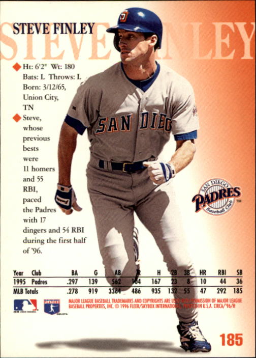1996 Circa (Fleer/Skybox) Baseball "Main Set" Cards #1 to #200 Rookies and Vets - Picture 351 of 381