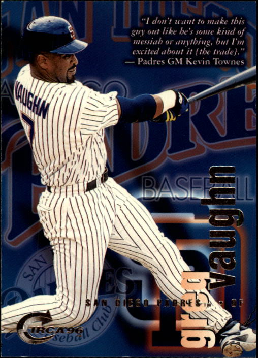 1996 Circa (Fleer/Skybox) Baseball "Main Set" Cards #1 to #200 Rookies and Vets - Picture 360 of 381
