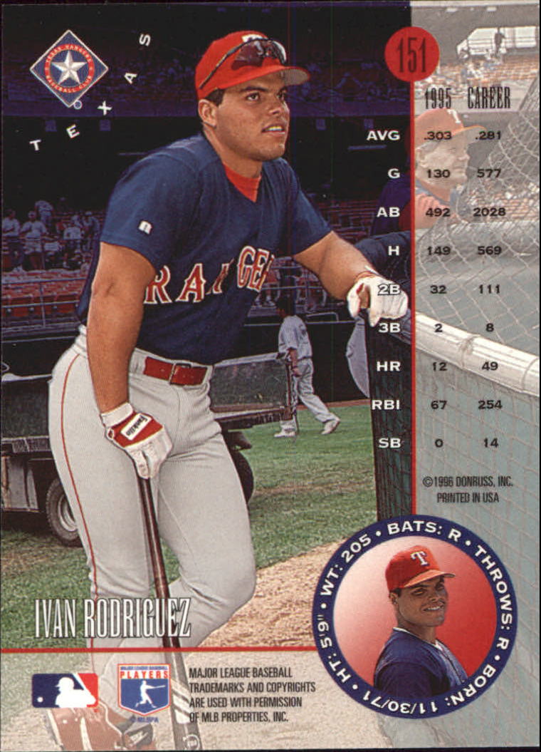 1996 Leaf Baseball "Press Proofs" Parallel Cards - Bild 13 von 41