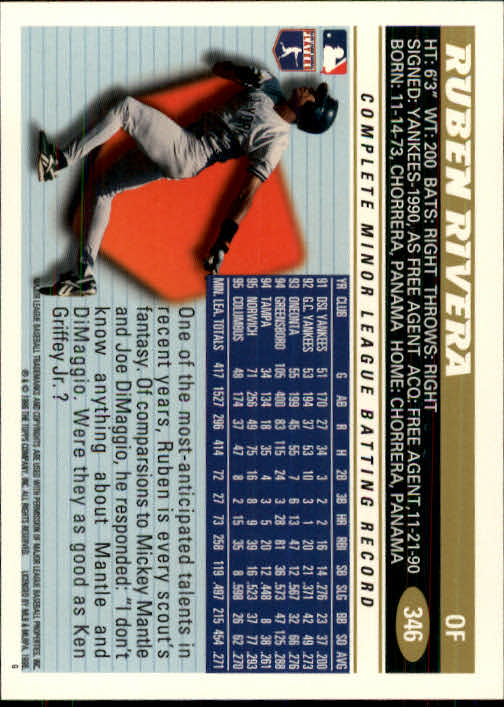 B1937- 1996 Topps Baseball Cards 251-440 +Inserts -You Pick- 10+ FREE US SHIP - Picture 193 of 417