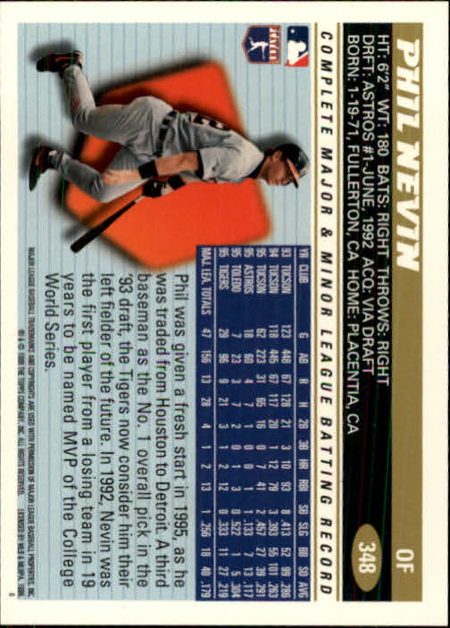 B1937- 1996 Topps Baseball Cards 251-440 +Inserts -You Pick- 10+ FREE US SHIP - Picture 197 of 417