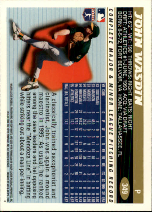 B1937- 1996 Topps Baseball Cards 251-440 +Inserts -You Pick- 10+ FREE US SHIP - Picture 199 of 417