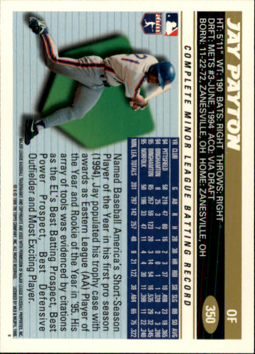B1937- 1996 Topps Baseball Cards 251-440 +Inserts -You Pick- 10+ FREE US SHIP - Picture 201 of 417