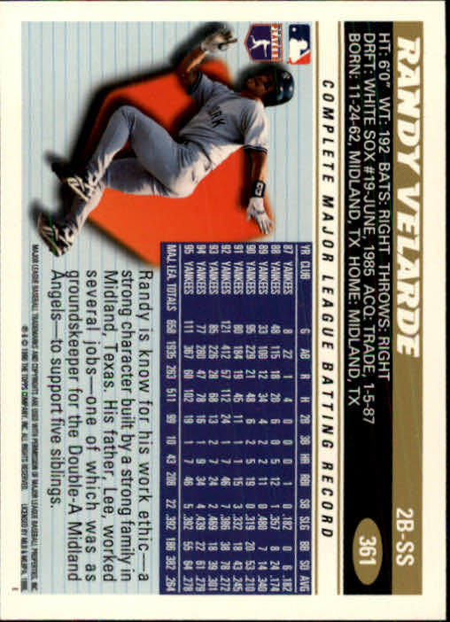 B1937- 1996 Topps Baseball Cards 251-440 +Inserts -You Pick- 10+ FREE US SHIP - Picture 223 of 417