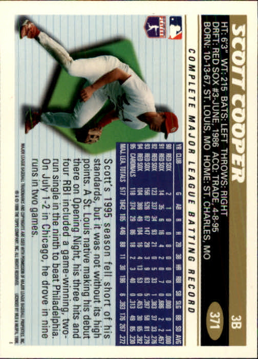 B1937- 1996 Topps Baseball Cards 251-440 +Inserts -You Pick- 10+ FREE US SHIP - Picture 243 of 417