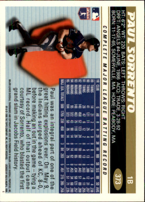 B1937- 1996 Topps Baseball Cards 251-440 +Inserts -You Pick- 10+ FREE US SHIP - Picture 247 of 417