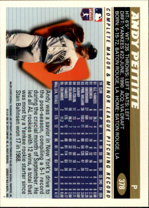 B1937- 1996 Topps Baseball Cards 251-440 +Inserts -You Pick- 10+ FREE US SHIP - Picture 257 of 417
