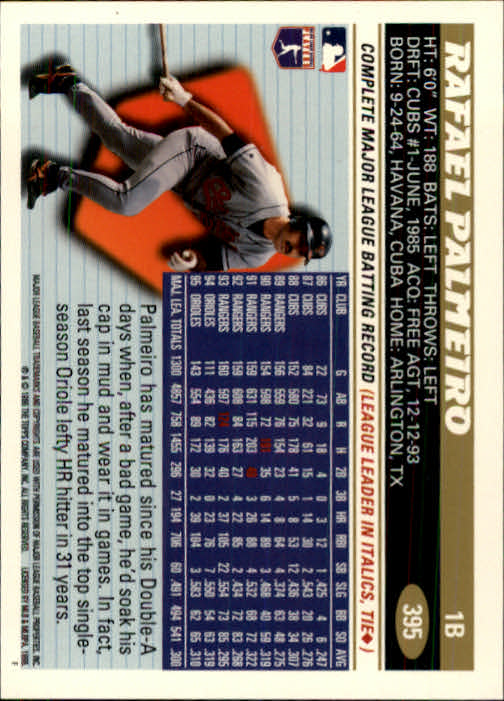 B1937- 1996 Topps Baseball Cards 251-440 +Inserts -You Pick- 10+ FREE US SHIP - Picture 291 of 417
