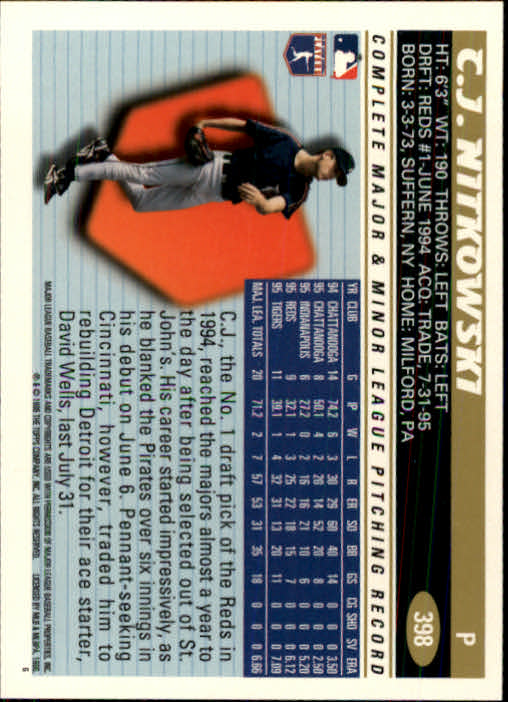 B1937- 1996 Topps Baseball Cards 251-440 +Inserts -You Pick- 10+ FREE US SHIP - Picture 297 of 417