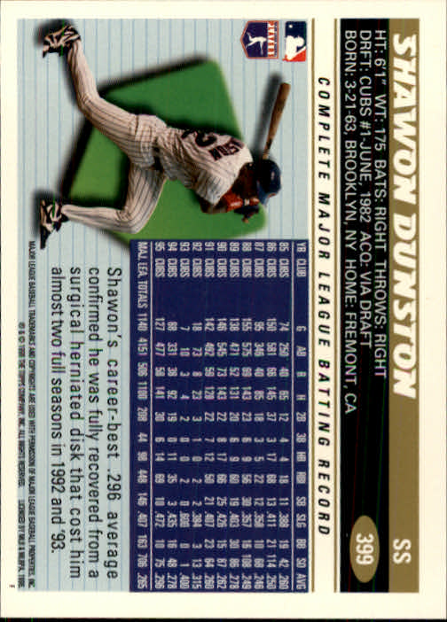B1937- 1996 Topps Baseball Cards 251-440 +Inserts -You Pick- 10+ FREE US SHIP - Picture 299 of 417