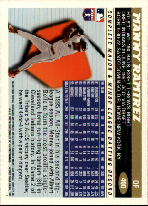 B1937- 1996 Topps Baseball Cards 251-440 +Inserts -You Pick- 10+ FREE US SHIP - Picture 301 of 417