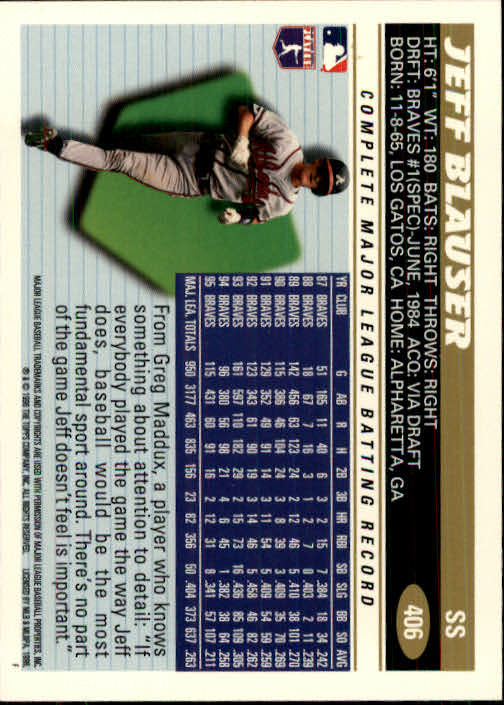 B1937- 1996 Topps Baseball Cards 251-440 +Inserts -You Pick- 10+ FREE US SHIP - Picture 313 of 417