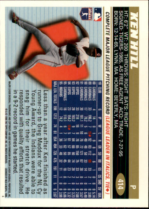 B1937- 1996 Topps Baseball Cards 251-440 +Inserts -You Pick- 10+ FREE US SHIP - Picture 329 of 417