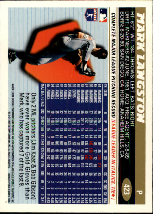 B1937- 1996 Topps Baseball Cards 251-440 +Inserts -You Pick- 10+ FREE US SHIP - Picture 347 of 417