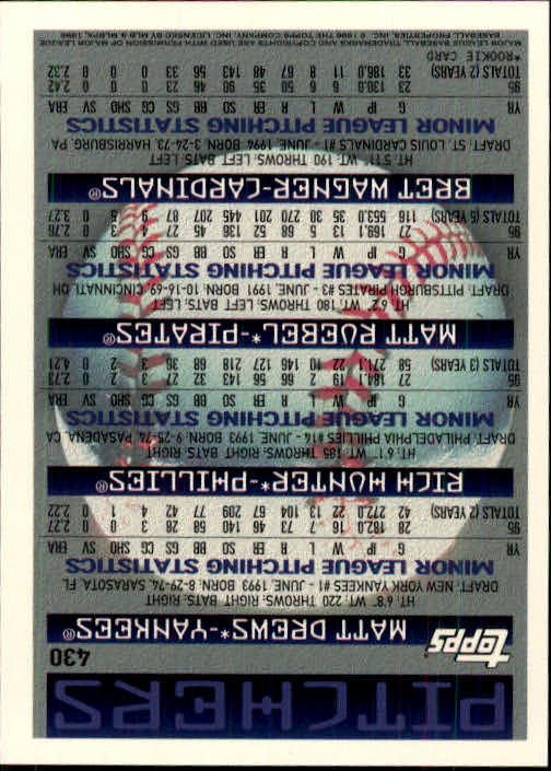 B1937- 1996 Topps Baseball Cards 251-440 +Inserts -You Pick- 10+ FREE US SHIP - Picture 361 of 417