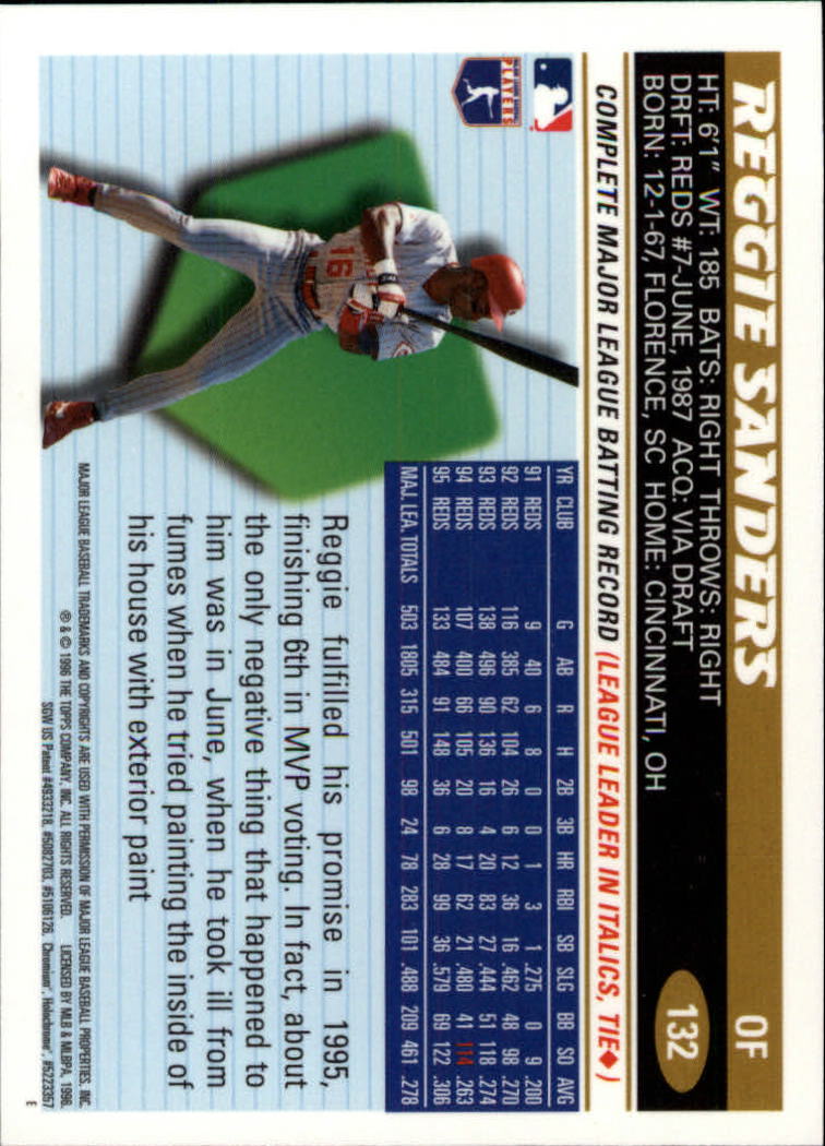 A7705- 1996 Topps Chrome Baseball Card #s 1-165 -You Pick- 15+ FREE US SHIP