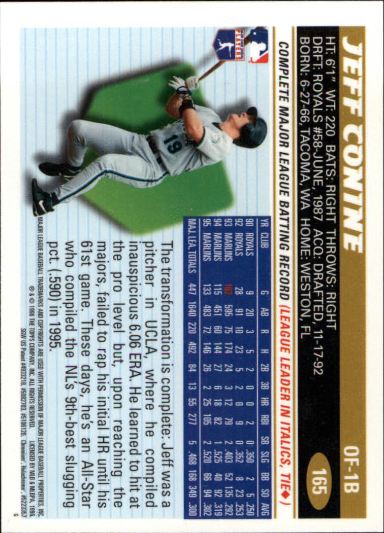 A7705- 1996 Topps Chrome Baseball Card #s 1-165 -You Pick- 15+ FREE US SHIP