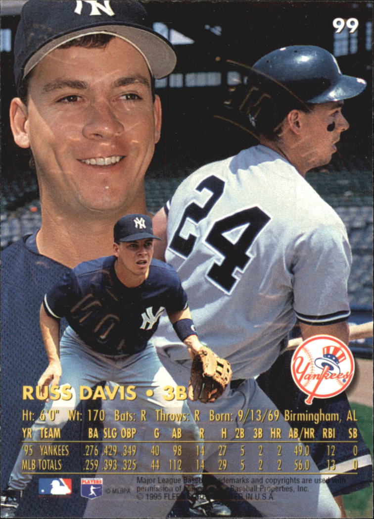 1996 Ultra (Fleer) Baseball "Gold Medallion" Parallel Cards - Picture 65 of 347