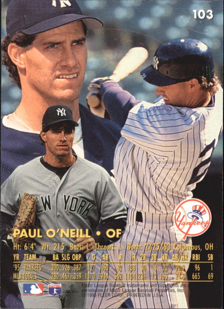 1996 Ultra (Fleer) Baseball "Gold Medallion" Parallel Cards - Picture 71 of 347