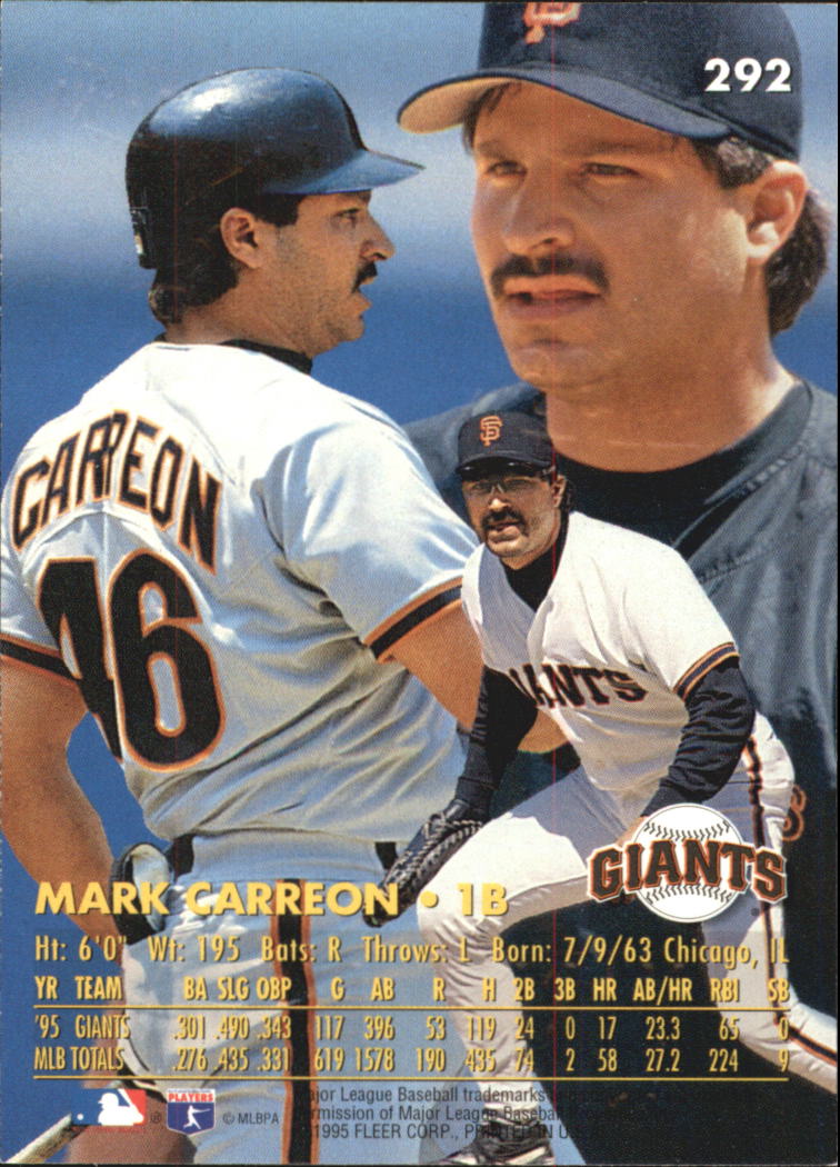 1996 Ultra (Fleer) Baseball "Gold Medallion" Parallel Cards - Picture 179 of 347