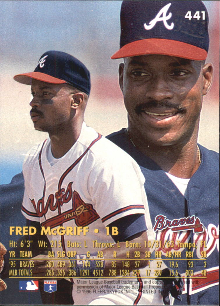 1996 Ultra (Fleer) Baseball "Gold Medallion" Parallel Cards - Picture 263 of 347