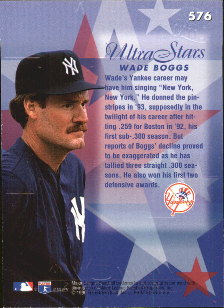 1996 Ultra (Fleer) Baseball "Gold Medallion" Parallel Cards - Picture 333 of 347