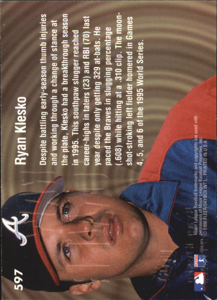 1996 Ultra (Fleer) Baseball "Gold Medallion" Parallel Cards - Picture 347 of 347