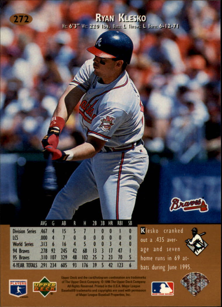 1996 Upper Deck Baseball Card Pick 251-499 - Picture 43 of 465