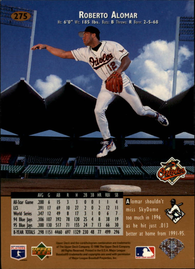 1996 Upper Deck Baseball Card Pick 251-499 - Picture 49 of 465