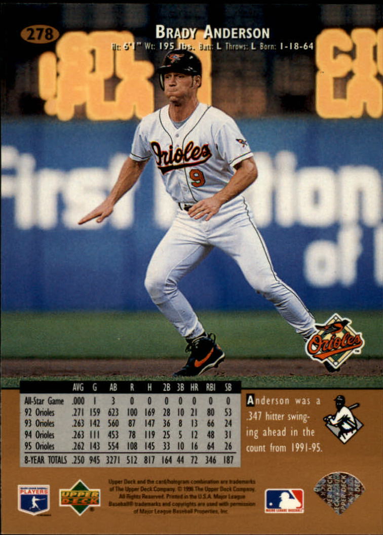 1996 Upper Deck Baseball Card Pick 251-499 - Picture 55 of 465