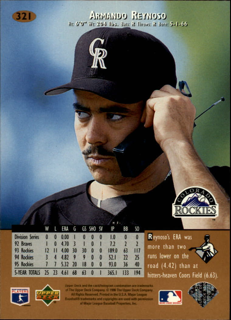 1996 Upper Deck Baseball Card Pick 251-499 - Picture 141 of 465