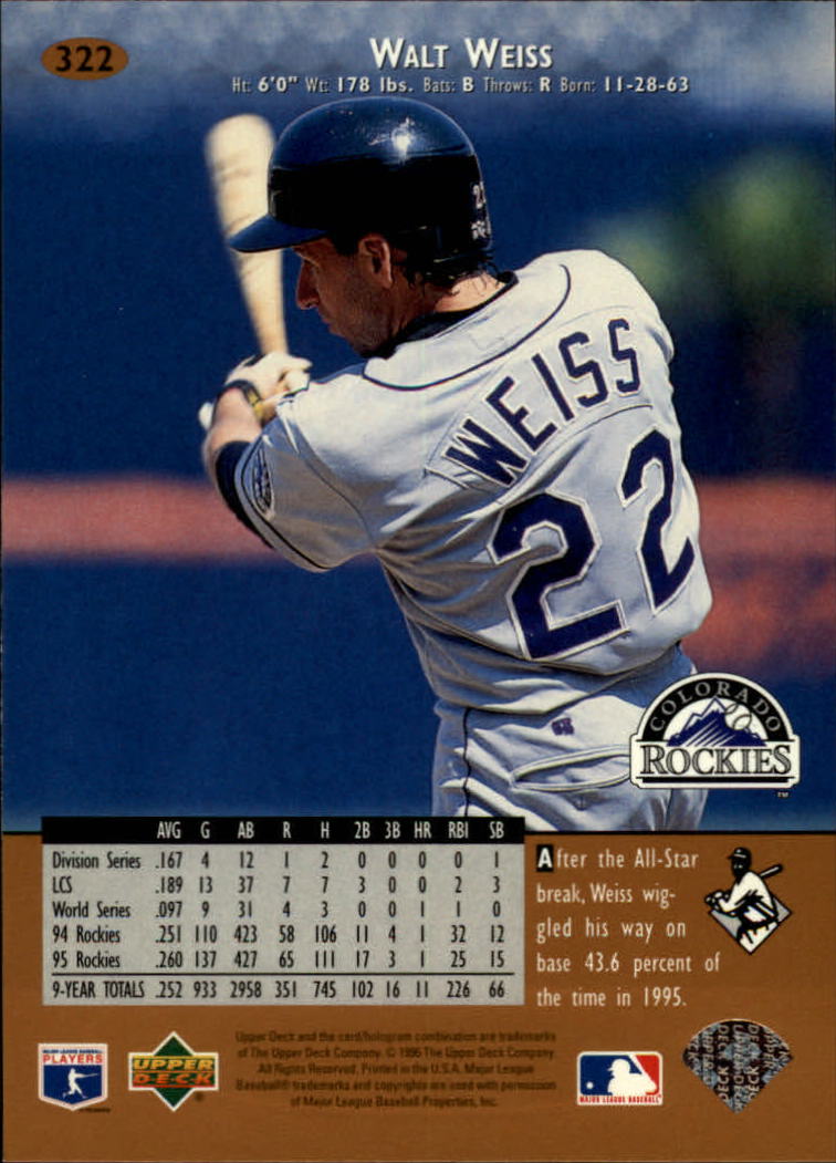 1996 Upper Deck Baseball Card Pick 251-499 - Picture 143 of 465