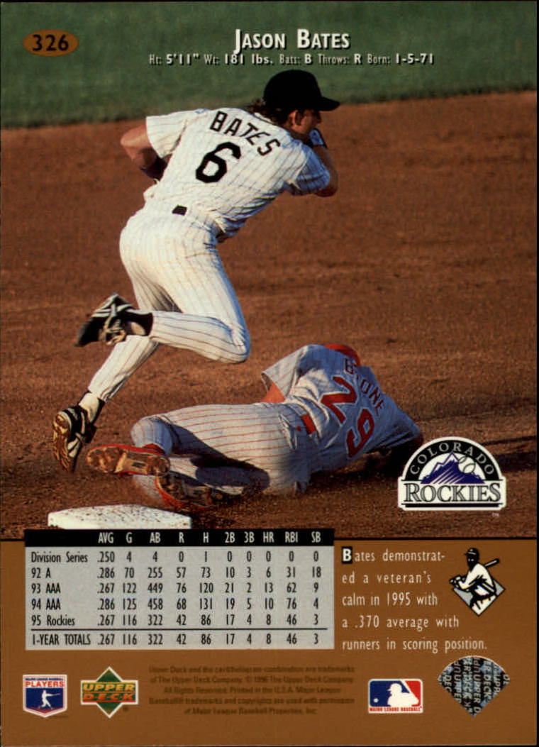 1996 Upper Deck Baseball Card Pick 251-499 - Picture 151 of 465