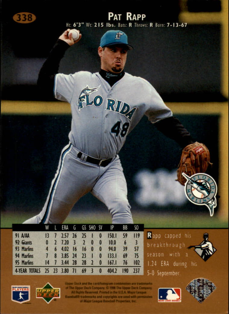 1996 Upper Deck Baseball Card Pick 251-499 - Picture 175 of 465