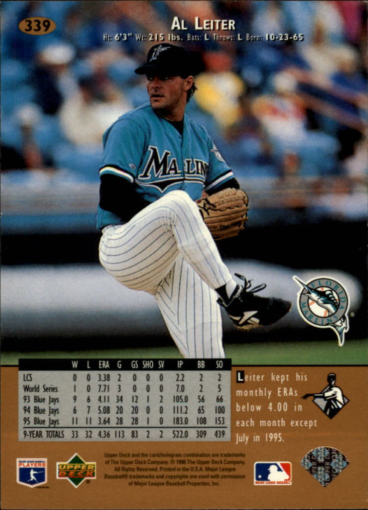 1996 Upper Deck Baseball Card Pick 251-499 - Picture 177 of 465