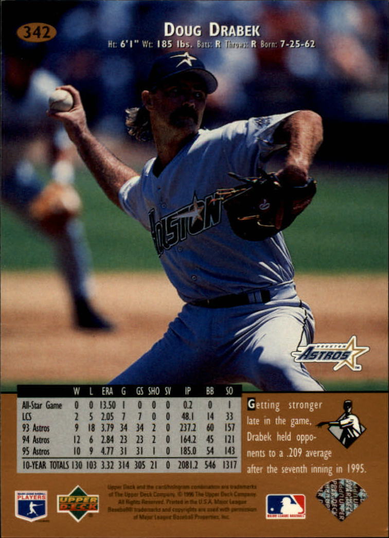 1996 Upper Deck Baseball Card Pick 251-499 - Picture 183 of 465
