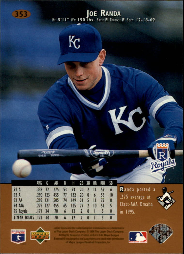 1996 Upper Deck Baseball Card Pick 251-499 - Picture 205 of 465
