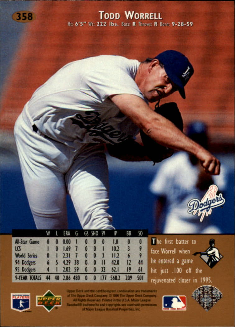 1996 Upper Deck Baseball Card Pick 251-499 - Picture 215 of 465