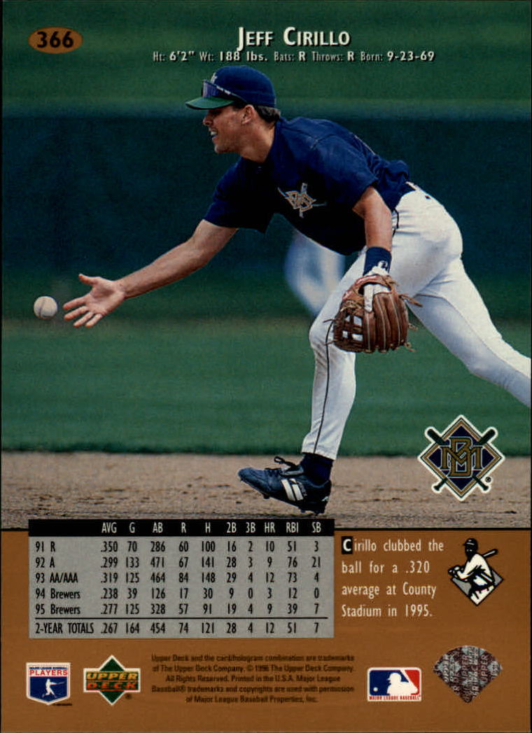 1996 Upper Deck Baseball Card Pick 251-499 - Picture 231 of 465