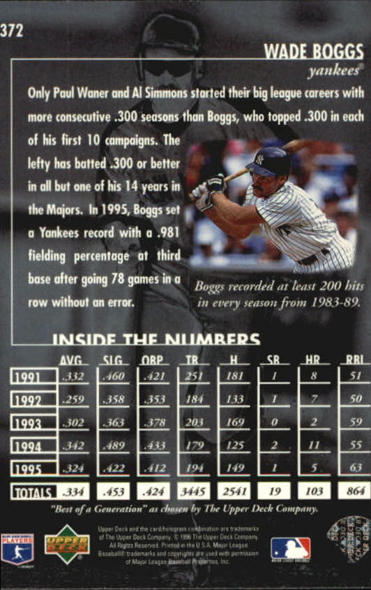 1996 Upper Deck Baseball Card Pick 251-499 - Picture 243 of 465