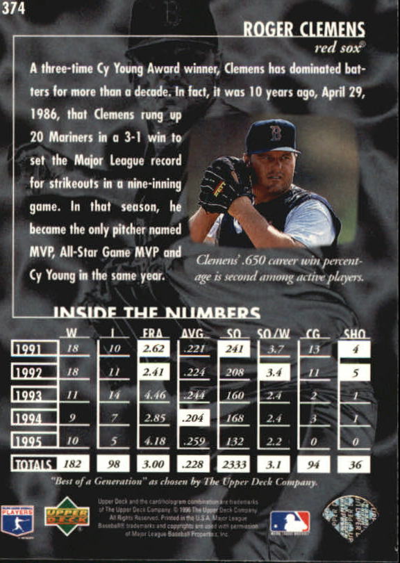 1996 Upper Deck Baseball Card Pick 251-499 - Picture 247 of 465
