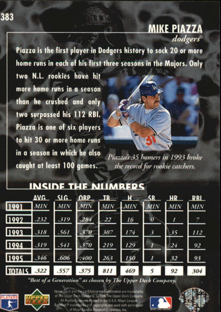 1996 Upper Deck Baseball Card Pick 251-499 - Picture 265 of 465