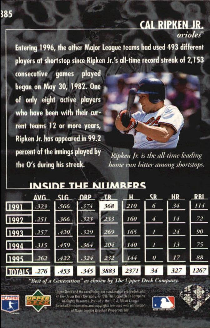 1996 Upper Deck Baseball Card Pick 251-499 - Picture 269 of 465