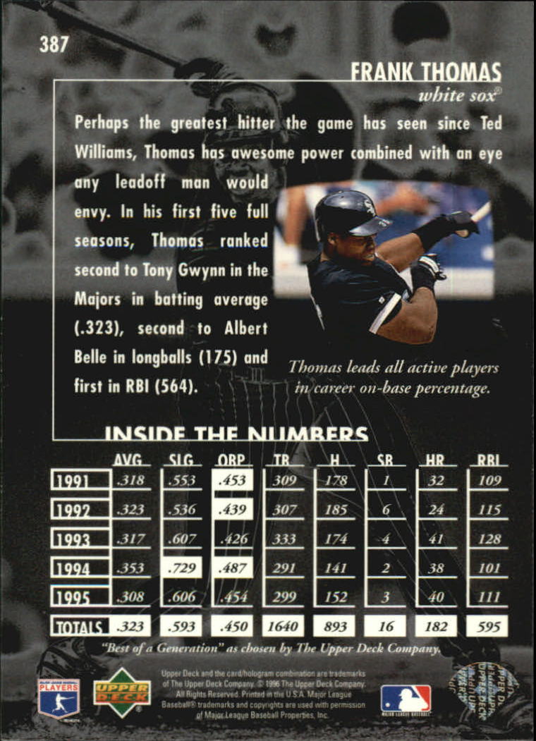1996 Upper Deck Baseball Card Pick 251-499 - Picture 273 of 465