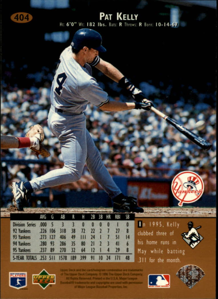 1996 Upper Deck Baseball Card Pick 251-499 - Picture 305 of 465