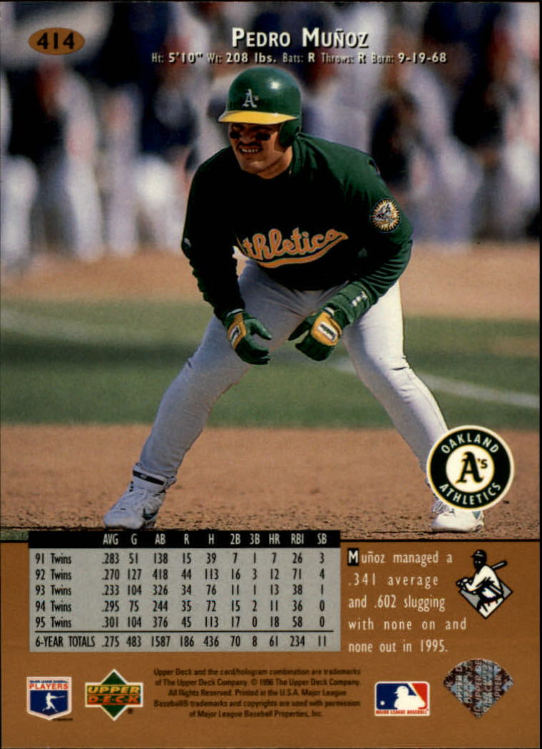 1996 Upper Deck Baseball Card Pick 251-499 - Picture 325 of 465