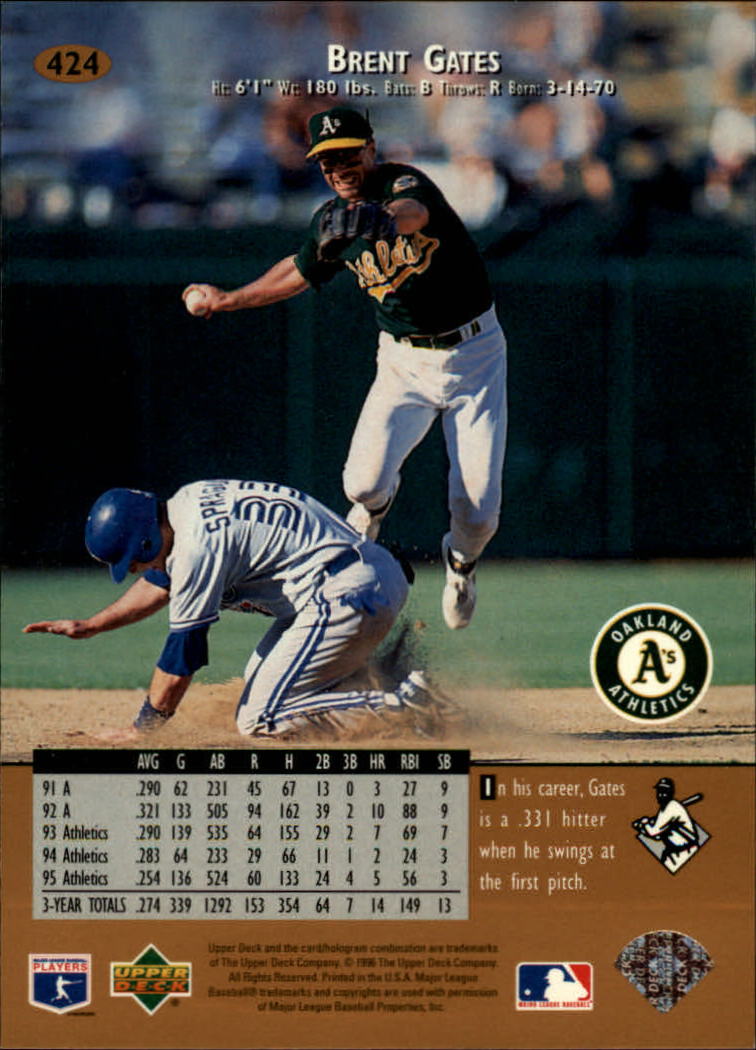 1996 Upper Deck Baseball Card Pick 251-499 - Picture 345 of 465